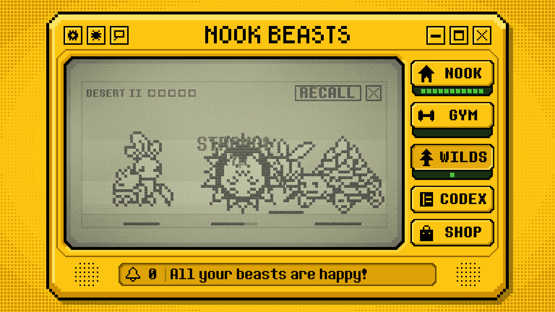 Nook Beasts: wilds fight