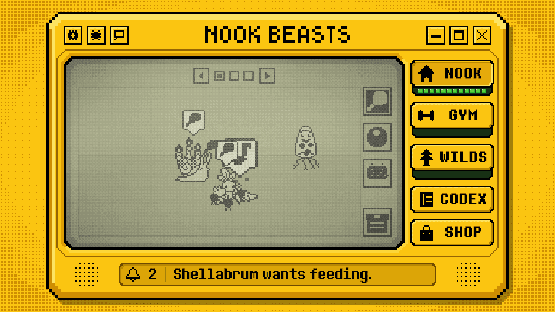 Nook Beasts: feeding